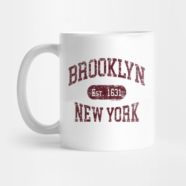 Brooklyn NY Vintage Distressed Retro Print by FireflyCreative